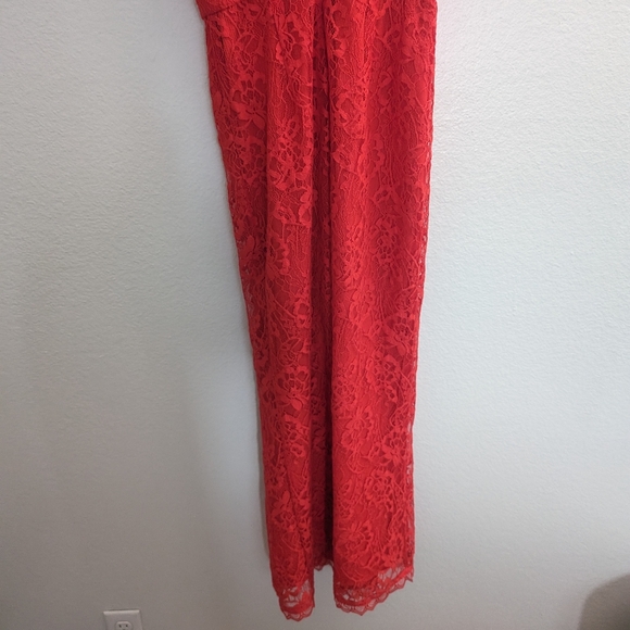 Lovers + Friends NWT Red Kenneth Lace Jumpsuit - Picture 9 of 16